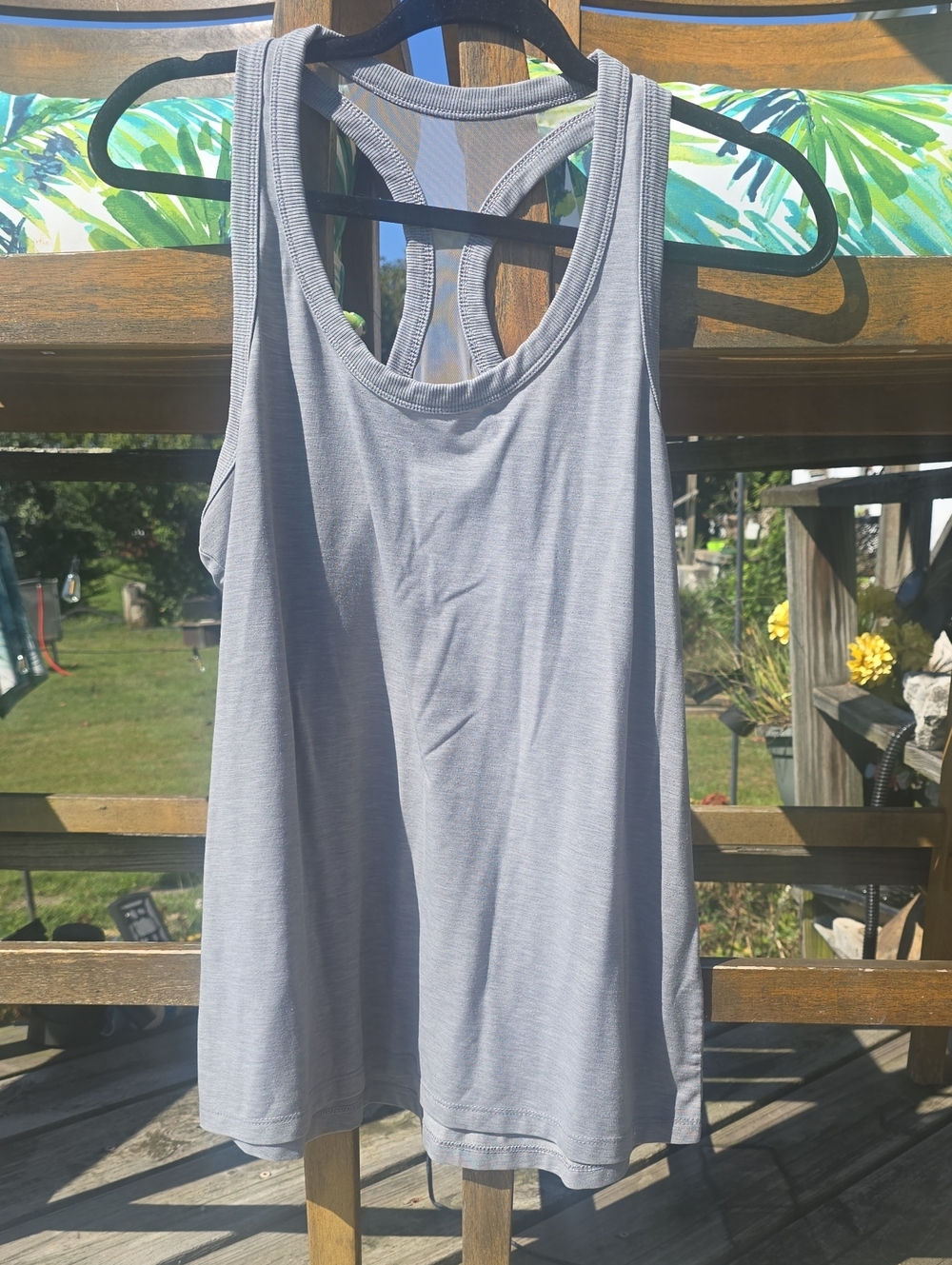 Athletic Works Light Gray Racerback Tank